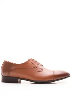 Pantofi eleganti barbati din piele naturala,Leofex - 123 Cognac Box
