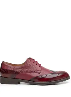 Pantofi eleganti barbati din piele naturala, Leofex - 516 Visiniu Box