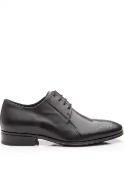 Pantofi eleganti barbati din piele naturala,Leofex - 743* negru box perforat