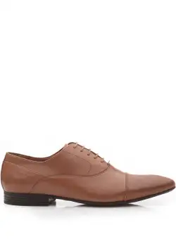 Pantofi eleganti barbati din piele naturala, Leofex - 834 Cognac 1 deshis box