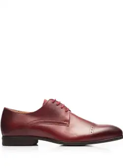 Pantofi eleganti barbati din piele naturala, Leofex- 931 Visiniu box