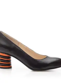 Pantofi eleganți damă din piele naturală - 21169 Negru Box