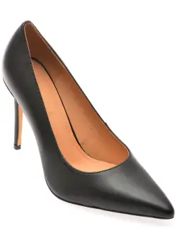 Pantofi eleganti EPICA negri, A234, din piele naturala