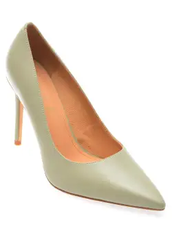 Pantofi eleganti EPICA verzi, A234, din piele naturala
