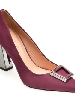 Pantofi EPICA mov, 1099835, din nabuc