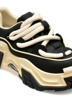 Pantofi EPICA negri, 182, din piele naturala