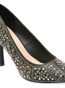 Pantofi EPICA negri, 24682, din material textil