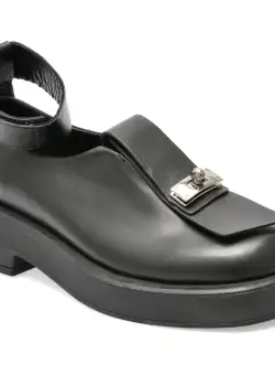 Pantofi EPICA negri, 484198, din piele naturala