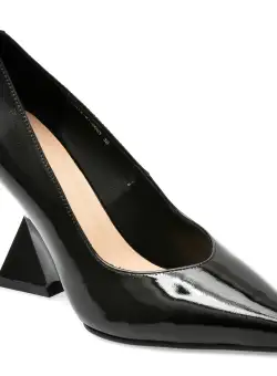 Pantofi EPICA negri, 71452, din piele naturala lacuita