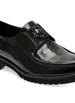 Pantofi EPICA negri, G423S64, din piele naturala lacuita