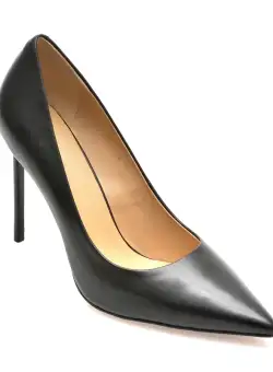 Pantofi EPICA negri, YRD7, din piele naturala