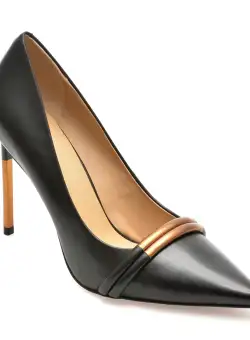 Pantofi EPICA negri, YRD9, din piele naturala