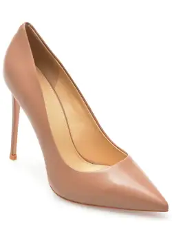 Pantofi EPICA nude, HS9287, din piele naturala