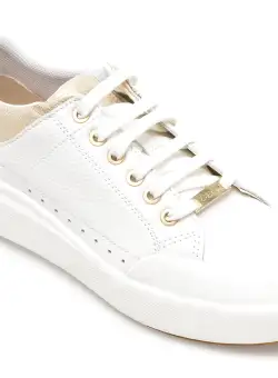 Pantofi GEOX albi, D36QFA, din piele naturala