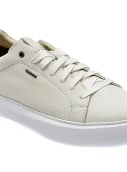Pantofi GEOX albi, U845WB, din piele naturala