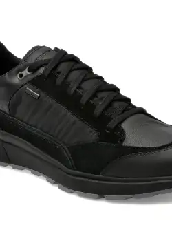 Pantofi GEOX negri, U36CRA, din piele naturala