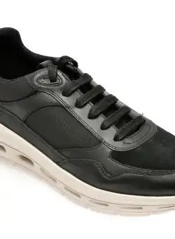 Pantofi GEOX negri, U36FQA, din material textil