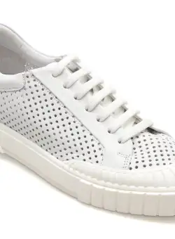 Pantofi GOLD DEER albi, 1187062, din piele naturala