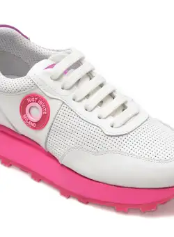 Pantofi GOLD DEER albi, 1187095, din piele naturala