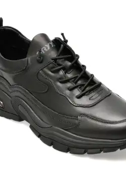 Pantofi GRYXX negri, 2323, din piele naturala