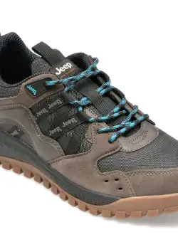Pantofi JEEP gri, M32112A, din material textil