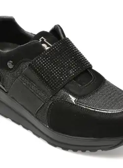 Pantofi LAURA BIAGIOTTI negri, 8209, din material textil