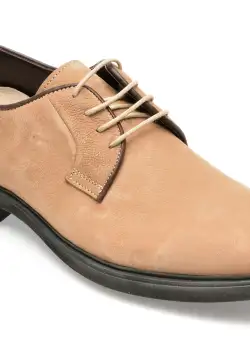 Pantofi OTTER bej, E1801, din nabuc