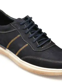 Pantofi OTTER bleumarin, 3421, din nabuc