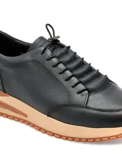 Pantofi OTTER bleumarin, 6461, din piele naturala