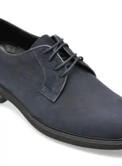 Pantofi OTTER bleumarin, E1801, din nabuc