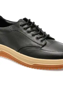 Pantofi OTTER negri, 7159, din piele naturala