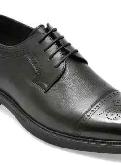 Pantofi OTTER negri, SN30008, din piele naturala