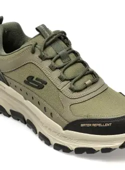 Pantofi SKECHERS kaki, D LUX TREKKER, din material textil