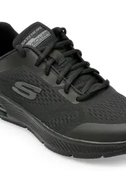 Pantofi SKECHERS negri, DYNA-AIR-PELLAND, din material textil
