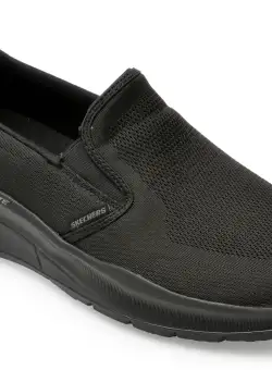 Pantofi SKECHERS negri, EQUALIZER 5, din material textil