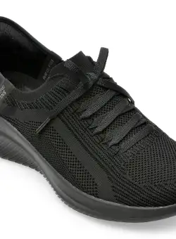 Pantofi SKECHERS negri, ULTRA FLEX 3, din material textil