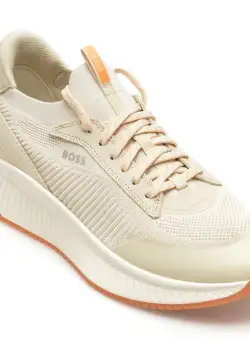 Pantofi sport BOSS albi, 89041, din material textil