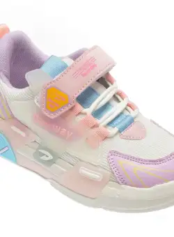 Pantofi sport DEERWAY albi, 2208, din material textil si piele ecologica