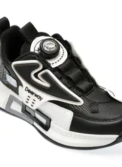 Pantofi sport DEERWAY negri, 2346, din piele ecologica