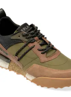 Pantofi sport REPLAY verzi, MS1P41L, din piele naturala