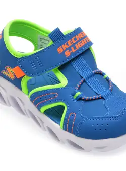 Pantofi sport SKECHERS albastri, 401680N, din piele ecologica