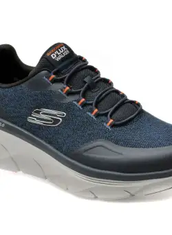 Pantofi sport SKECHERS bleumarin, D LUX WALKER 2.0, din material textil