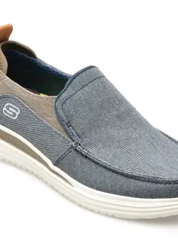 Pantofi sport SKECHERS bleumarin, PROVEN, din material textil