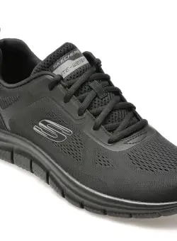 Pantofi sport SKECHERS negri, TRACK, din material textil