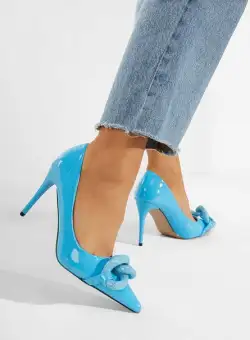 Pantofi stiletto albastri Corrientes