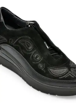 Pantofi STONEFLY negri, CREAM21, din piele naturala