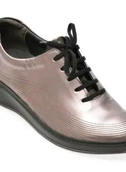 Pantofi SUAVE gri, 13013GT, din piele naturala