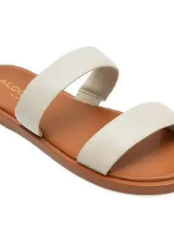 Papuci casual ALDO albe, 13706574, din piele naturala