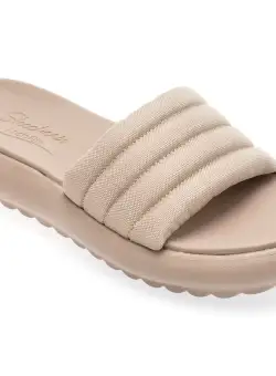 Papuci casual SKECHERS gri, 119782, din material textil