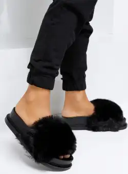 Papuci cu blanita Brizara Negri